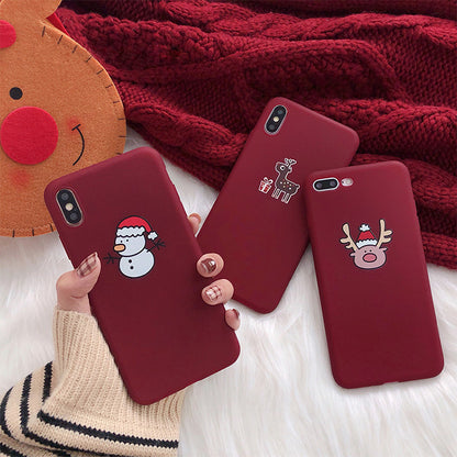 Christmas frosted iPhone case