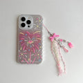 Double-layer Printed Feather Yarn Love Fireworks iPhone Case - Viexta