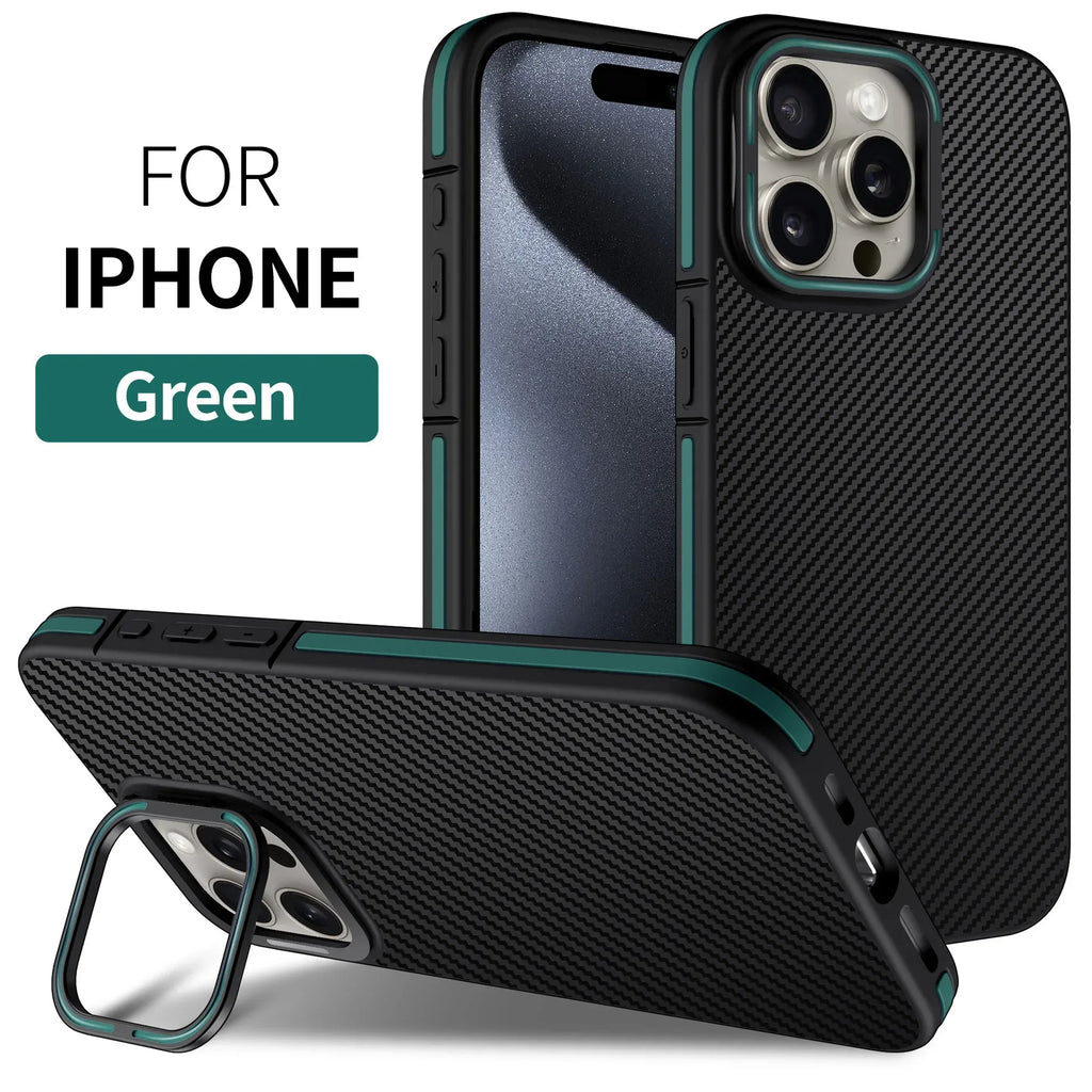 bracket-carbon-fiber-protective-iphone-case - Viexta