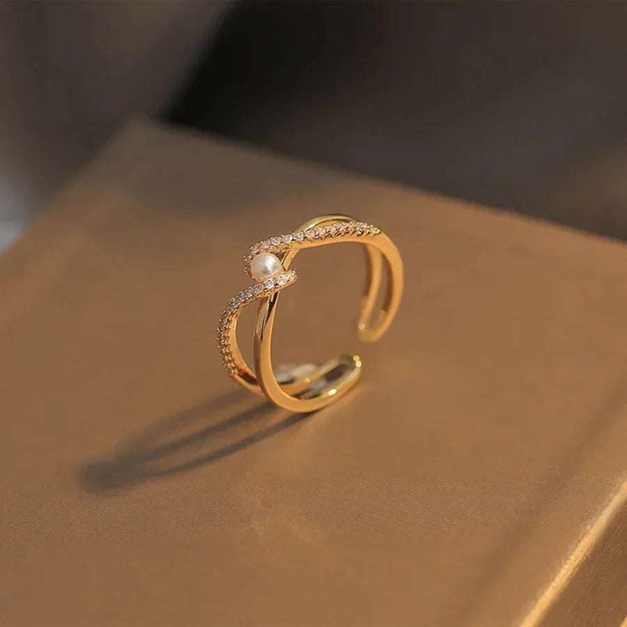 Double Layer Zircon Ring - Viexta