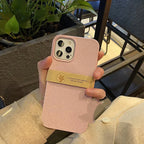 Personalized Yellow Natural Wheat Straw iPhone Case - Viexta