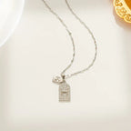 Titanium Steel Women's Zircon Clavicle Chain - Viexta