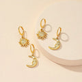 Pair Crescent Trendy Earrings - Viexta