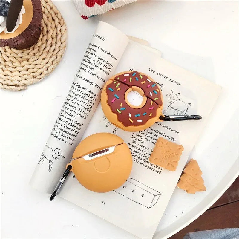 Donuts Silicon IPHONE Air pod Case - Viexta