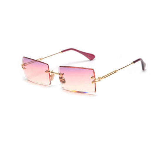 Rimless Rectangle Sunglasses