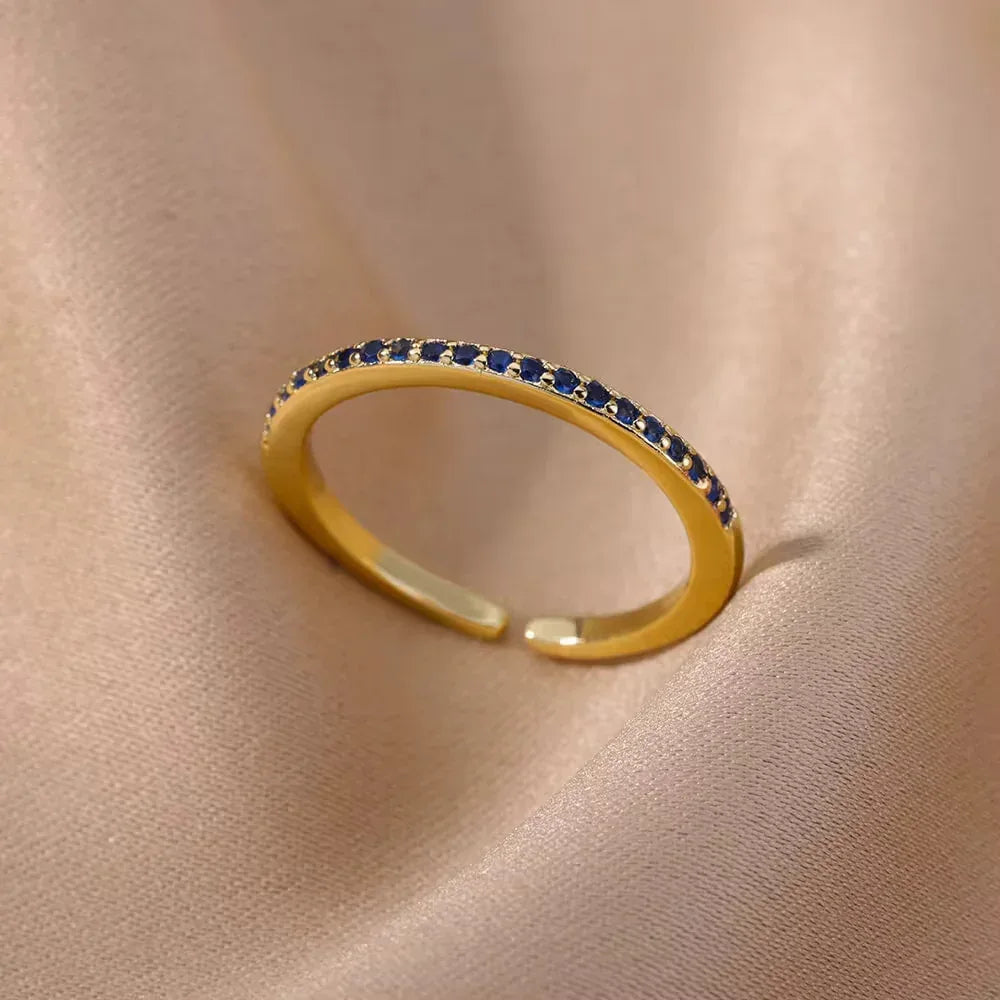 Zircon 18K Gold-plated Ring - Viexta