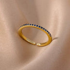 Zircon 18K Gold-plated Ring