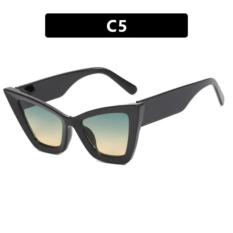 Large Frame Cat Eye Sunglasses - Viexta