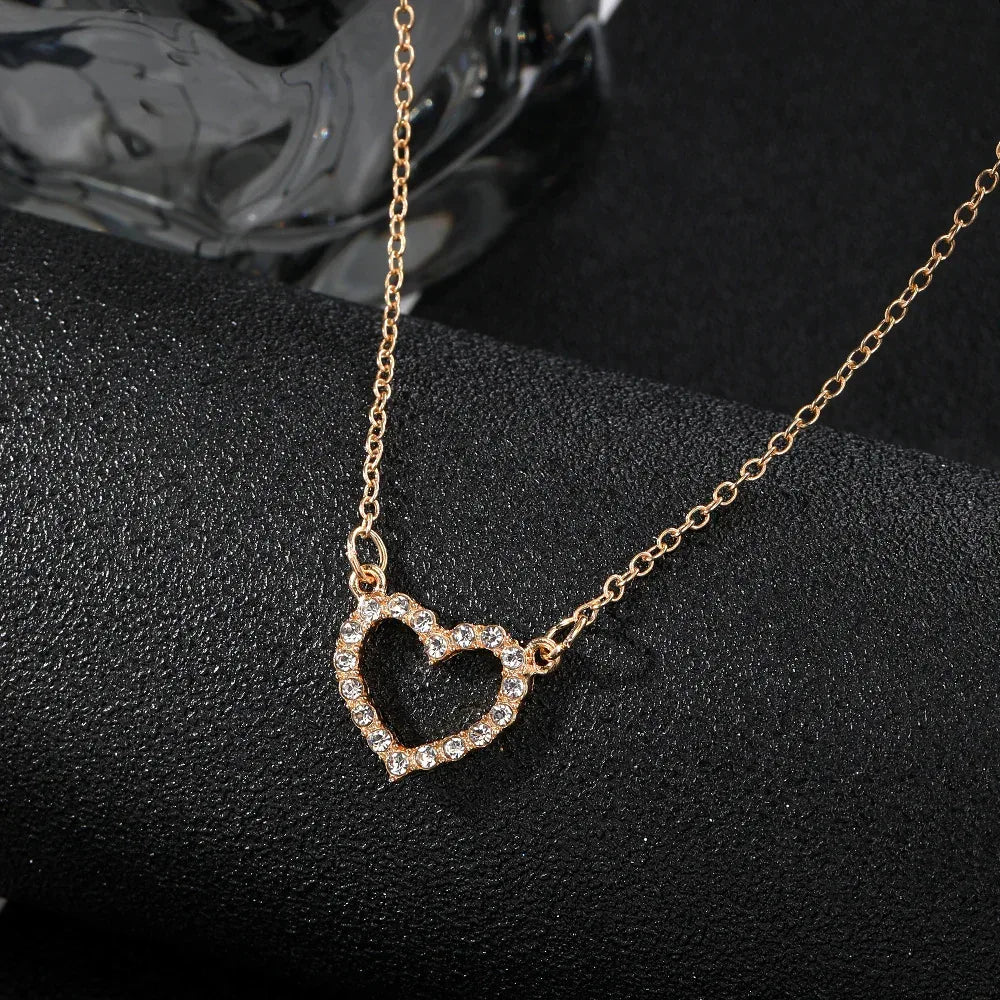 Rhinestone Diamond Multi-layer Necklace - Viexta