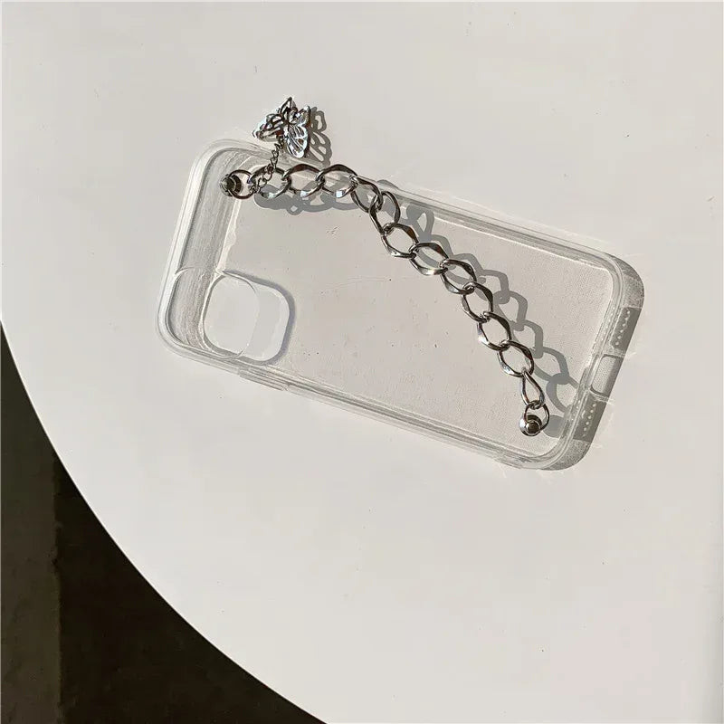 Chain Hollow Butterfly iPhone Soft Case - Viexta