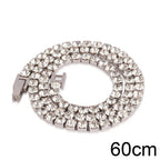 4mm Zircon Tennis Necklace In Stainless Steel - Viexta