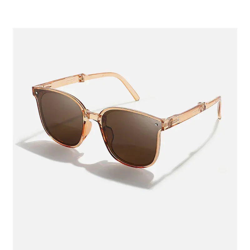 Fashionable Retro Sun Protection Folding Sunglasses - Viexta