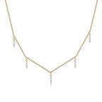 Twin Horse Eye Clavicle Necklace - Viexta