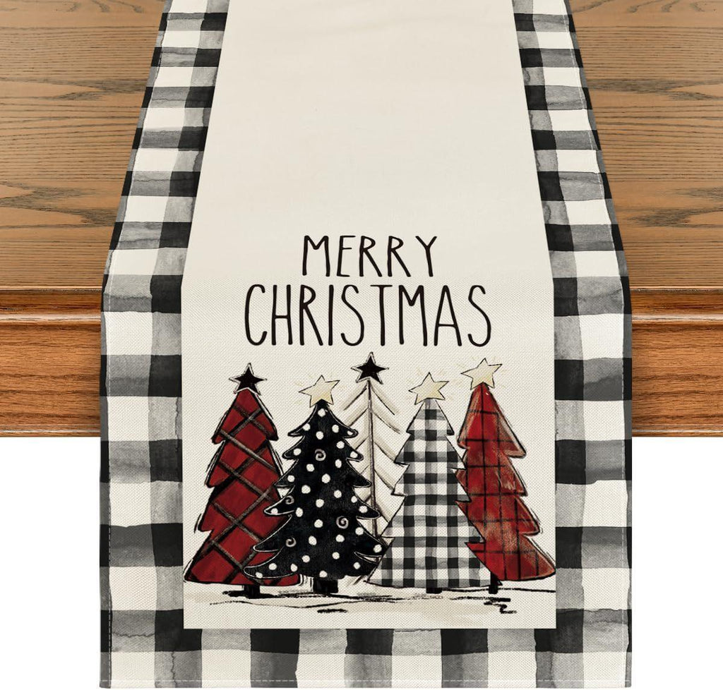 christmas-trees-merry-xmas-table-runner - Viexta