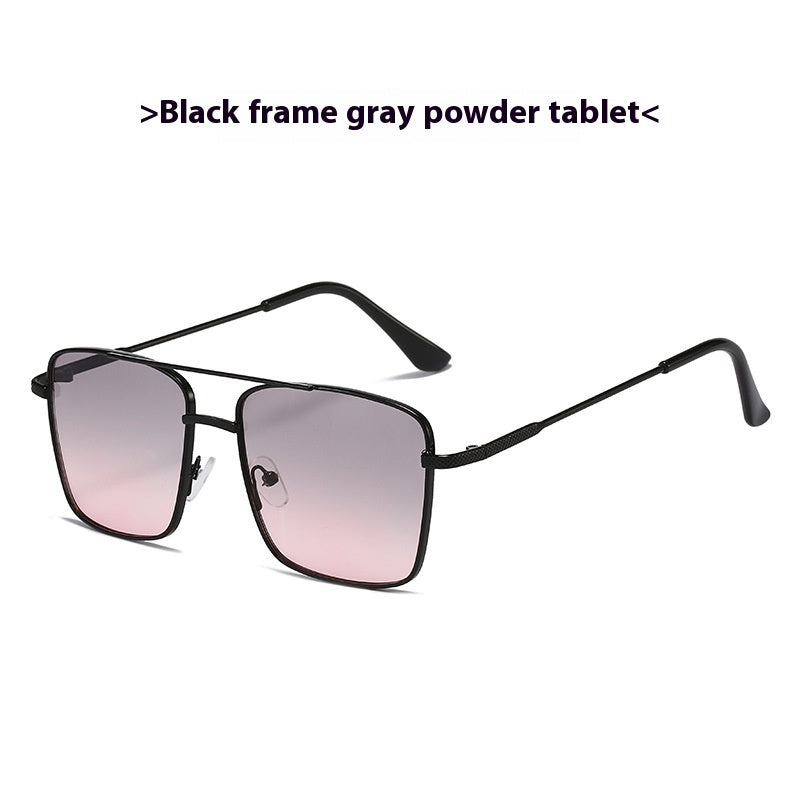 Metal Frame Sunglasses Retro Lens