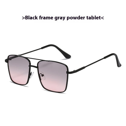 Metal Frame Sunglasses Retro Lens