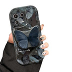 Butterfly Bracket Silicone Drop-resistant iPhone Case - Viexta