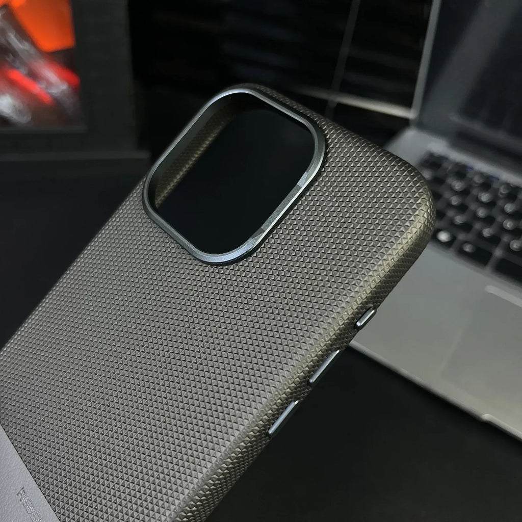 Dragon Scale Texture Stitching Leather iPhone Case - Viexta