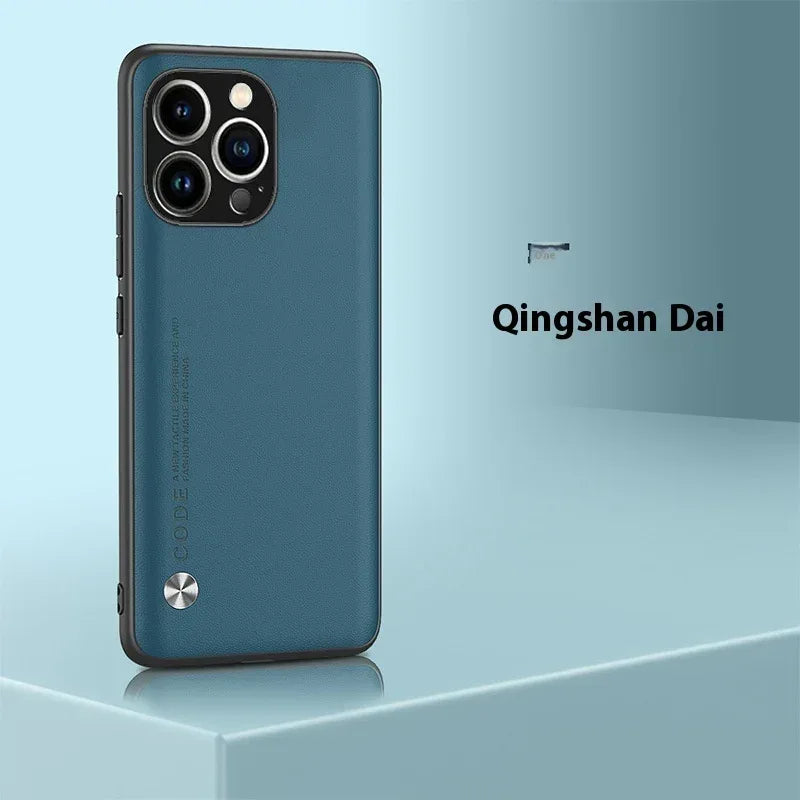 Plain Leather iPhone Cover - Viexta