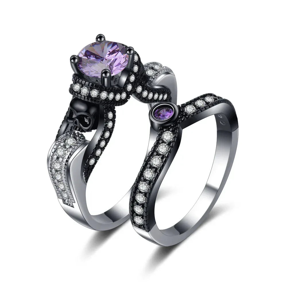 couple-personalized-retro-style-ring - Viexta