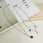 Cute Flower Twin Ultra-fine Clavicle Chain - Viexta