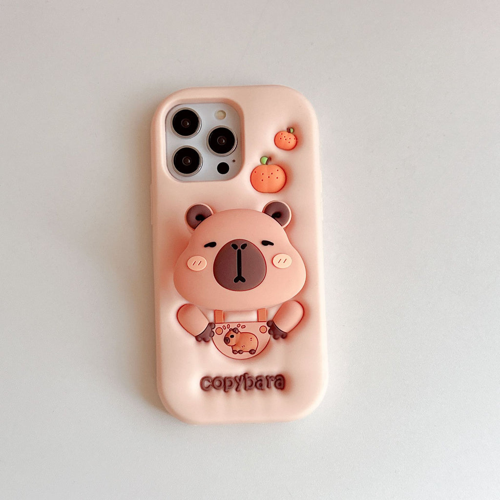 Capybara Stretchable Bracket iPhone Case