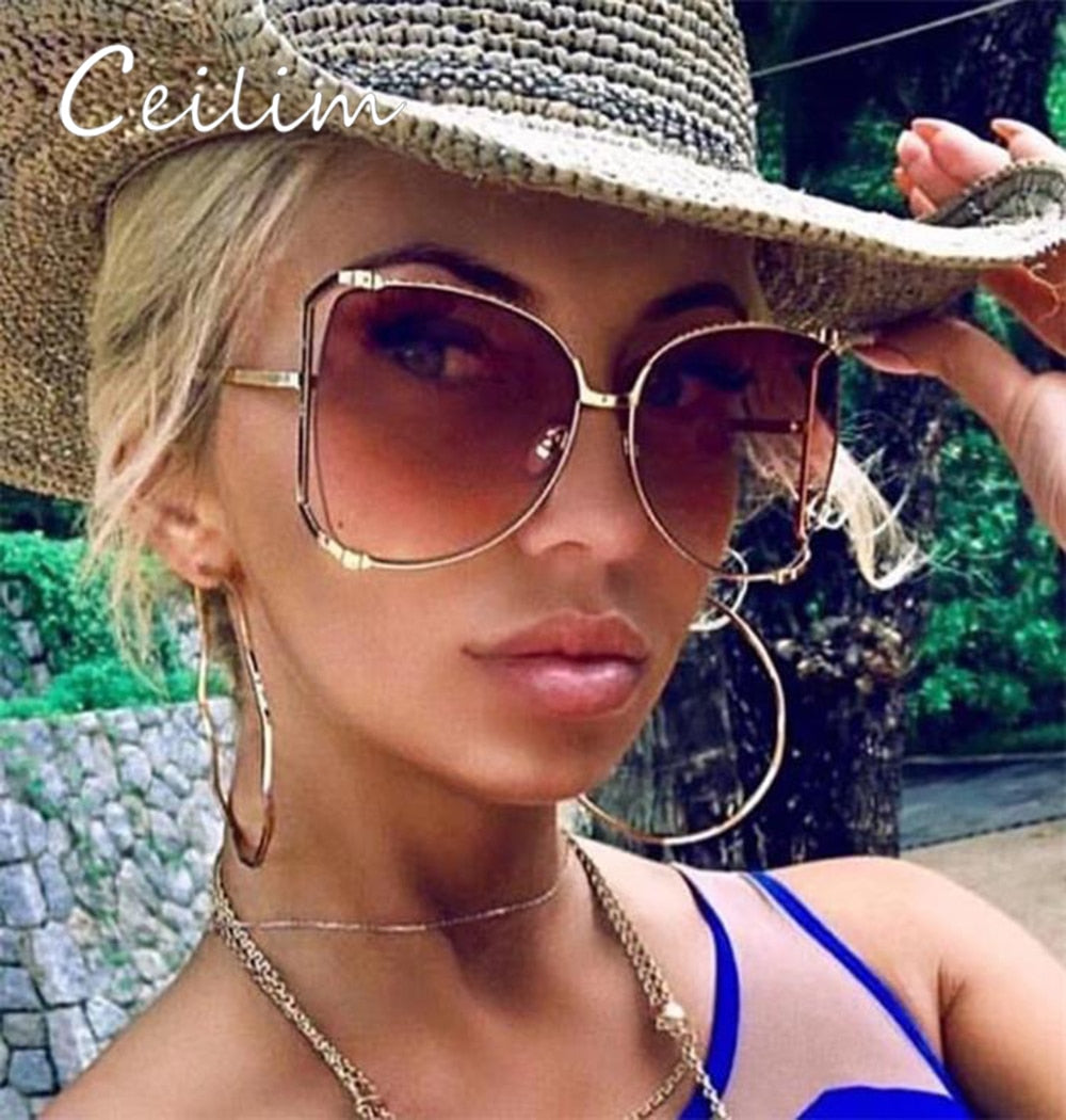 Oversized D Square Sunglasses