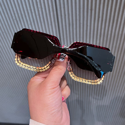 Versatile Diamond Inlaid Sunglasses