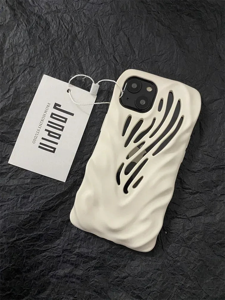 Titanium Gray Wind Hollowed iPhone Cases - Viexta