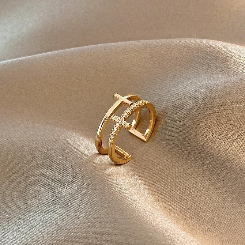 Double Layer Zircon Ring - Viexta