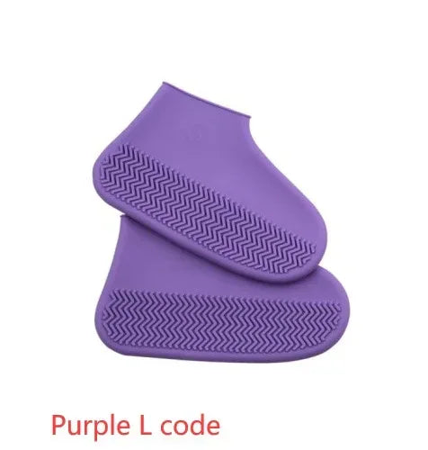 Men and women hiking slip wearable easy to carry silicone rain boots - Viexta