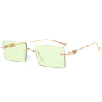 Fashion Rimless Cut Edge Gradual Sunglasses - Viexta