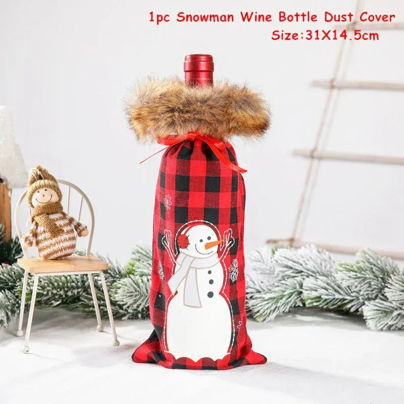 christmas-decorations-christmas-wine-bottle-socks - Viexta