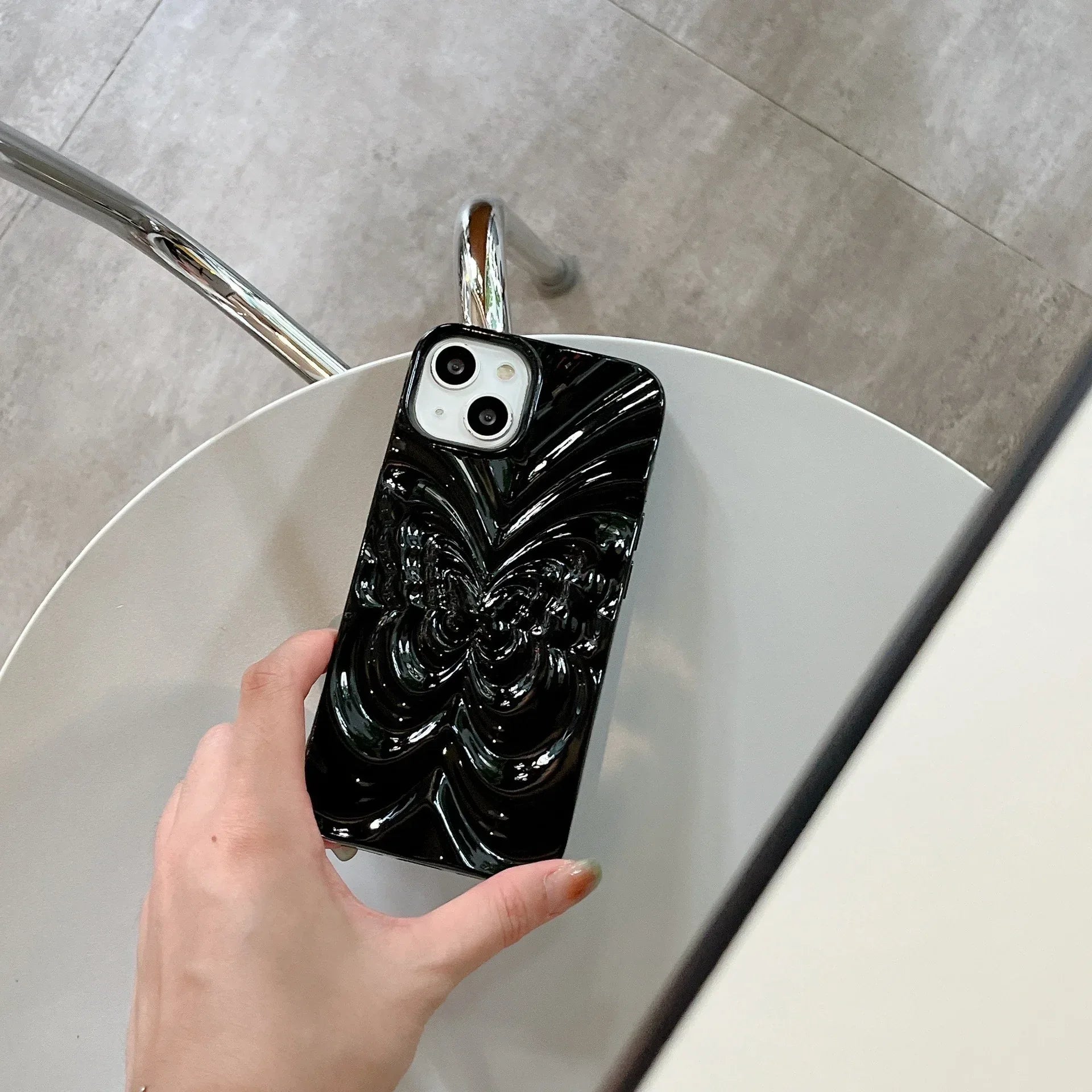 Solid Color Three-dimensional Butterfly Phone Case - Viexta