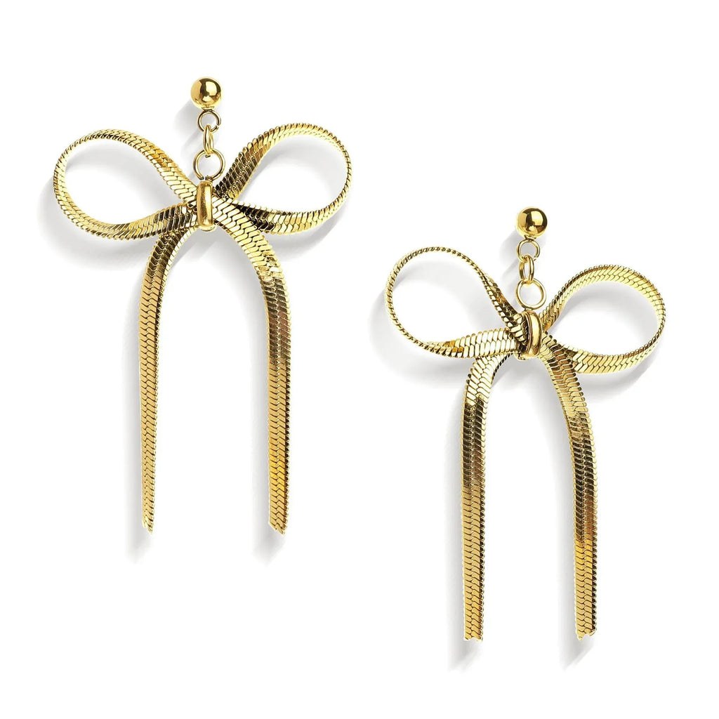 18k-bow-womens-earrings - Viexta