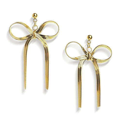 18k-bow-womens-earrings - Viexta