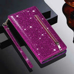 Zipper Shiny Leather iPhone Case - Viexta