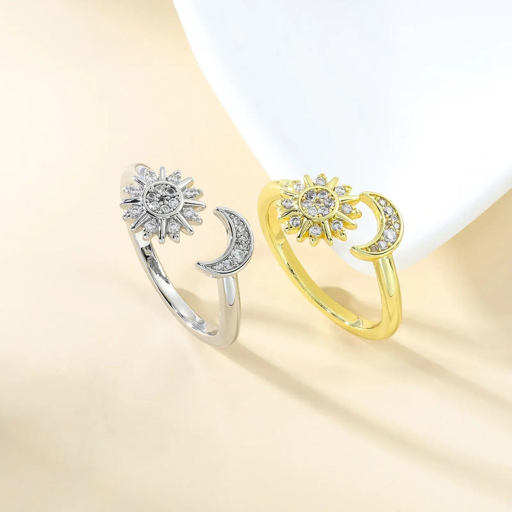 opening-adjustable-star-moon-ring - Viexta