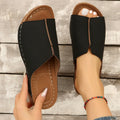 Fashion Solid Wedges Summer Casual Sandals - Viexta