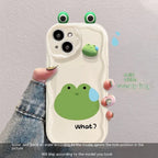 Funny Three-dimensional Frog Silicone iPhone Case - Viexta