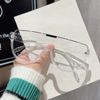semi-rimless-brown-one-piece-sunglasses - Viexta
