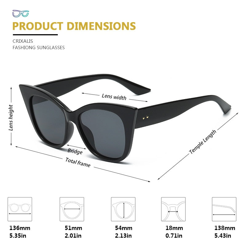 CRIXALIS Cat Eye Sunglasses