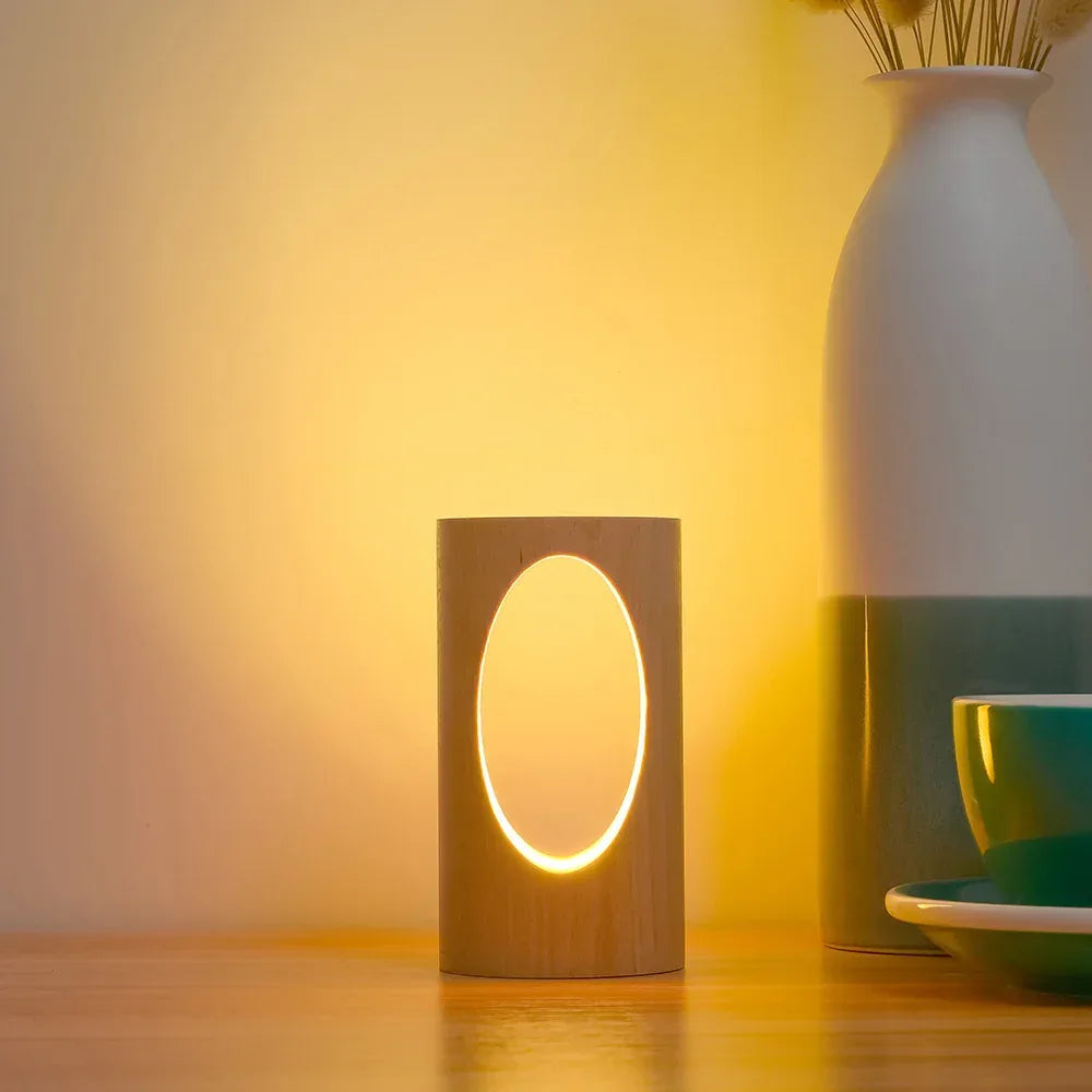 Solid wood LED reading lamp - Viexta