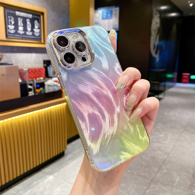 Drop-resistant Women's Gradient Lens iPhone Case