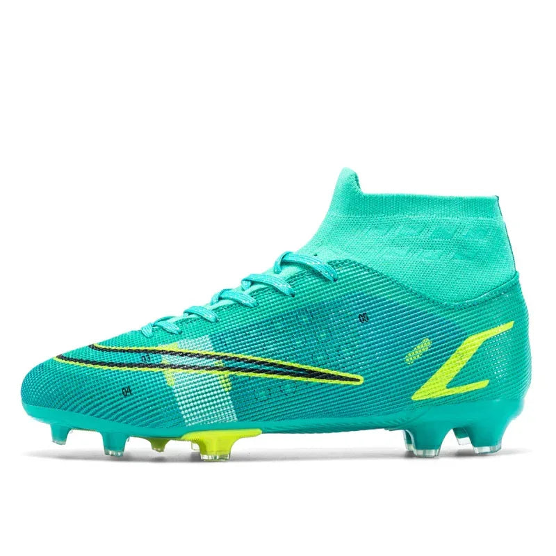 Football Boots Men's High Top AG Spike Sneakers - Viexta