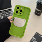Milk Brown Bear Bracket iPhone Case - Viexta