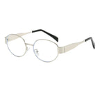 Women's Metal Retro Oval Sunglasses - Viexta