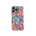 Spot Drill Oil Painting Flowers iPhone Case