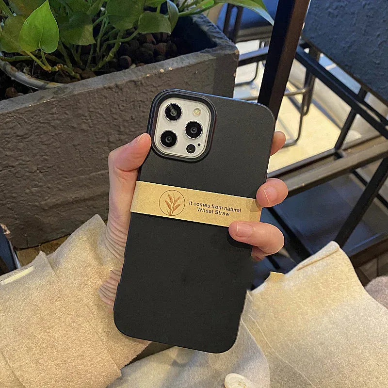 Personalized Yellow Natural Wheat Straw iPhone Case - Viexta