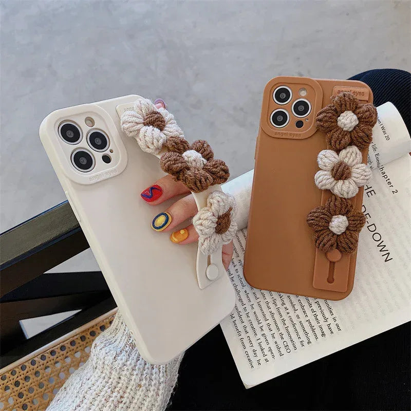Solid Color Wristband iPhone Case - Viexta